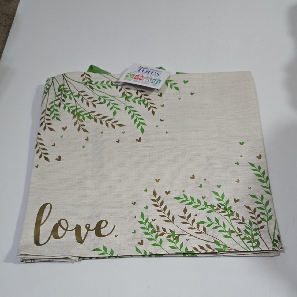 Bag with Green and Gold Accents - 12 X 11.5 X 5.5 in.